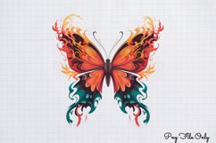 Smoke Butterflies Clipart PNG Product Image 1