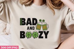 BAD AND BOOZY PNG, ST PATRICKS DAY Drink Sublimation PNG Product Image 2