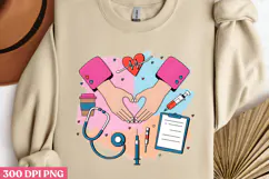 Nurse-themed design with PNG, Nurse Sublimation PNG PNG Product Image 2