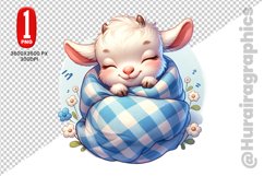 Cute Goat Clipart - PNG File Product Image 1