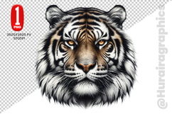 Cute Tiger Clipart - PNG File Product Image 1