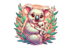 Cute Koala Clipart - PNG File Product Image 2