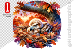 Cute Eagle Clipart - PNG File Product Image 1