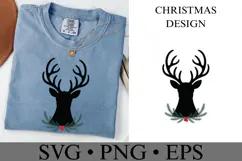 Christmas Deer Svg | Christmas svg | Shirt Svg Product Image 2
