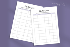 Lifestyle Goals Planner Template for Canva | Editable Product Image 1