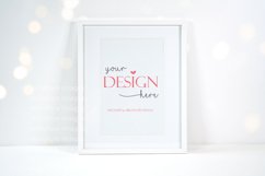 Bokeh Party Vertical Picture Frame Styled Stock Mockup Photo Product Image 1