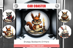 Car Coaster Bookworm Critters Product Image 1