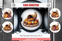 Fall Harvest Car Coaster Product Image 1