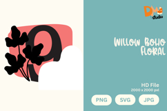 Willow Boho Floral Monogram Product Image 1