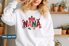 Nana Christmas sublimation PNG Design, PNG Sublimation Product Image 2
