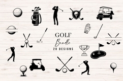 Golf SVG Bundle 20 Golf Cut Files PNG DXF Product Image 1