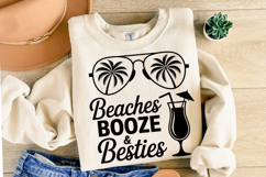Beaches Booze &amp; Besties svg | Summer Svg | Shirt Svg Product Image 2
