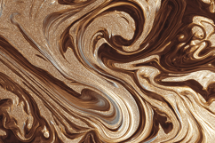 A close-up view of a beautiful, swirling, metallic marble Product Image 1