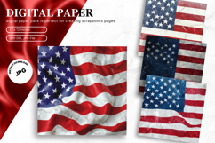 4th of July Patriotic USA American Flag Background Wallpaper Product Image 1