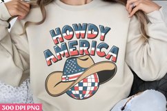Howdy America PNG, Western 4th Of July Sublimation PNG Product Image 2