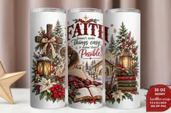 Christmas Joy 20oz Tumbler Wrap, Christian Christmas Dove Tu Product Image 2