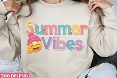 Summer Vibes PNG, Vintage Summer Sublimation PNG Product Image 1