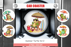 Car Coaster Summer Turtle Product Image 1