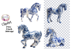 Blue Toile, Ephemera, PNG, Clipart, Junk Journal, flowers Product Image 1