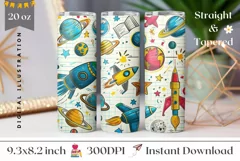 Art School Tumbler Wrap, Science Tumbler Sublimation PNG Product Image 1