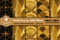 Pastel Luxury Gold Glitter Background JPG Product Image 1
