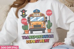 Transportation department PNG, School Bus Driver Sublimation Product Image 2