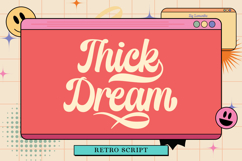 Thick Dream | Retro Script Product Image 1