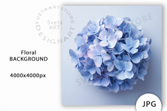 Blue Hydrangea Flowers Mockup JPG Product Image 1