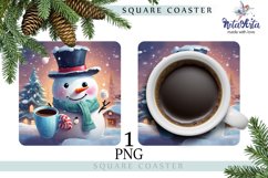 SUBLIMATED STAND WITH A CUTE SNOWMAN Product Image 1