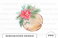 Winter Floral Decor Clipart PNG Product Image 1