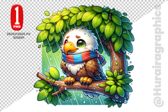Cute Eagle Clipart - PNG File Product Image 1