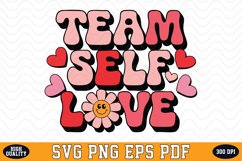 Team self love Valentine&#039;s Day SVG | SVG Cut files Product Image 1