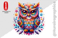 Cute Owl Clipart - PNG File Product Image 1