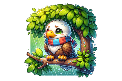 Cute Eagle Clipart - PNG File Product Image 2