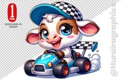 Cute Cow Clipart - PNG File Product Image 1
