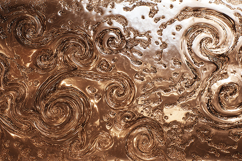 A metallic surface with swirling patterns and textures Product Image 1