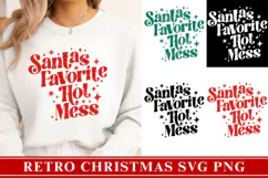 Retro Christmas Svg, Festive Holiday Quote svg Product Image 1