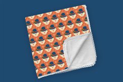 Retro pattern with Snowman heads Product Image 3