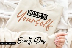 Believe In Yourself - Sleeve Design, T-Shirt Design Product Image 1