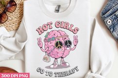 Hot girls go to therapy PNG,Groovy Mental Health PNG Product Image 2