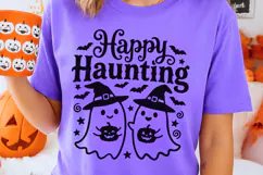 Happy Haunting Svg, Halloween Ghost Svg, Trick Or Treat Svg. Product Image 2