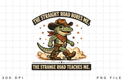 Strange Road Cowboy Lizard Quote Product Image 3