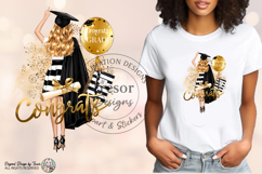 Graduation Blonde Girl PNG Congrats Grad Tumbler Mug Design Product Image 3