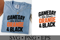 Game Day We Wear Brown &amp; Black Svg | Sport Svg | Shirt Svg Product Image 2