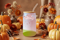 Fall Glass Can Mockup Product Image 2