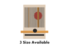 Modern Geometric Line Art Abstract Embroidery Design Product Image 1