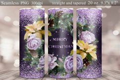 Christmas Tumbler Sublimation PNG | Christmas Seamless Wrap Product Image 1