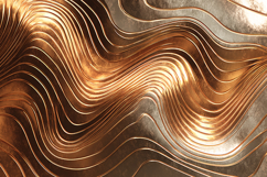 A metallic surface with wavy golden lines Product Image 1