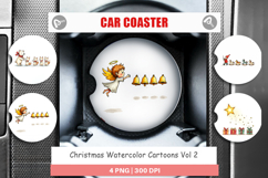 Christmas Cartoons Car Coaster Product Image 1