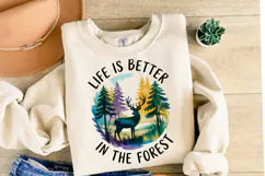 Life is better in the forest Svg | Svg Files | Shirt Svg Product Image 2